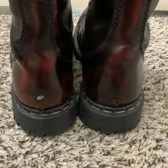 Sold - Gripfast 10 Hole Combat Boots Burgundy Ruboff 10UK - Picture 6 of 9